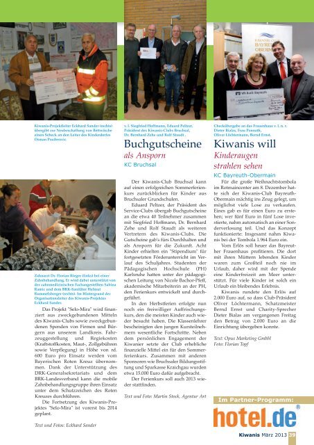 Kiwanis Nachrichten 01/13 - Kiwanis Deutschland