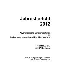 Jahresbericht 2012 Erziehungs-, Jugend-, und ... - Kjf-augsburg.net