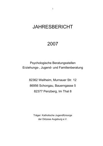 JAHRESBERICHT 2007.pdf - Kjf-augsburg.net