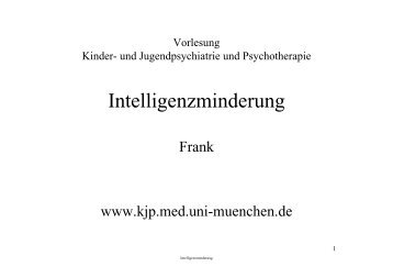 Intelligenzminderung