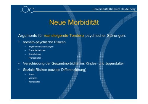 Veränderte Kindheit - neue Morbidität: Gesellschaft und psychische ...