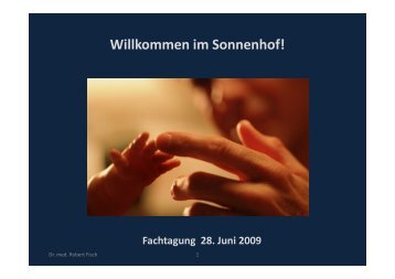 Willkommen im Sonnenhof! - Klinik Sonnenhof