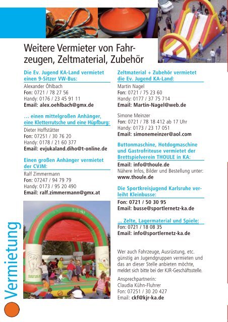 Programmheft 2013/2014 - Kreisjugendring Karlsruhe eV