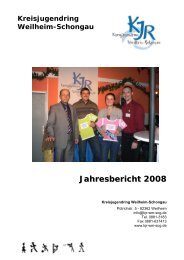Jahresbericht 2008 - KJR Weilheim-Schongau