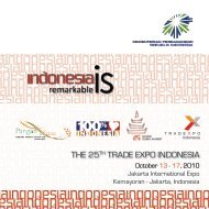 THE 25TH TRADE EXPO INDONESIA - KJRI Mumbai