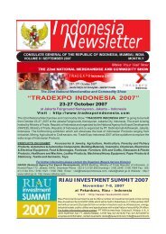 Indonesia Newsletter (September 2007) - KJRI Mumbai