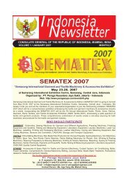Indonesia Newsletter (January 2007) - KJRI Mumbai