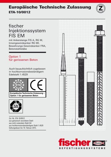 fischer Injektionssystem FIS EM