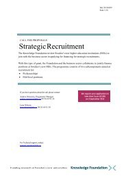 Call for proposals Strategic Recruitment 2012.pdf - KK-stiftelsen