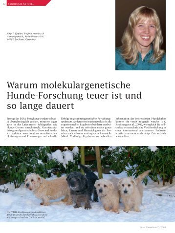 Warum molekulargenetische Hunde-Forschung teuer ist und so ...