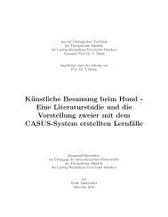 KÃ¼nstliche Besamung beim Hund - Elektronische Dissertationen der ...