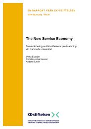 The New Service Economy - KK-stiftelsen