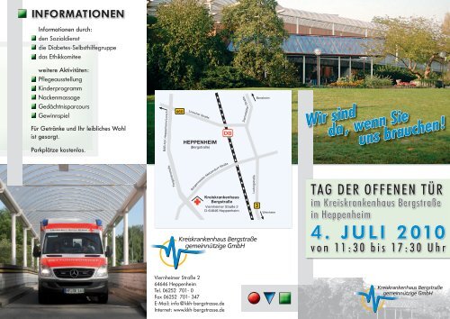 Infos hier - Kreiskrankenhaus Bergstraße Heppenheim