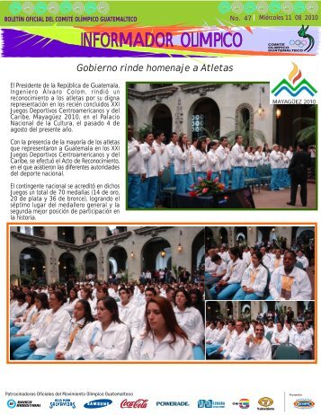 INFORMADOR OLIMPICO - Comite Olimpico Guatemalteco