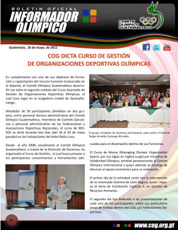 boletin-031 - Comite Olimpico Guatemalteco