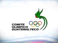 Quetzaltenango 2018 A - Comite Olimpico Guatemalteco