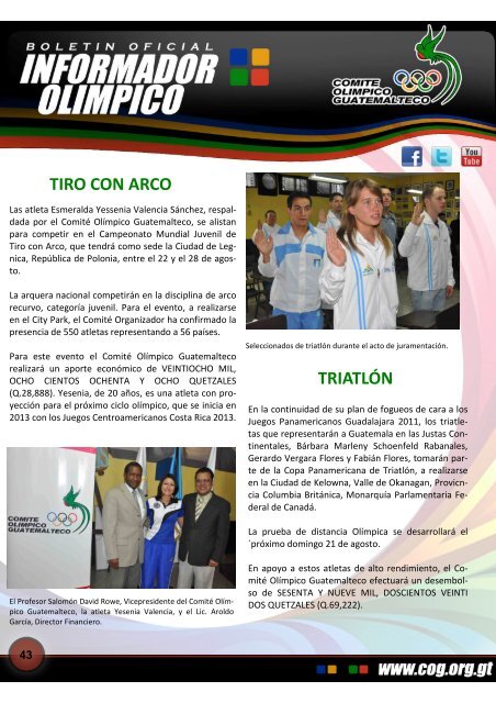 boletin-043 - Comite Olimpico Guatemalteco