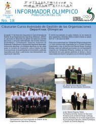 INFORMADOR OLIMPICO - Comite Olimpico Guatemalteco