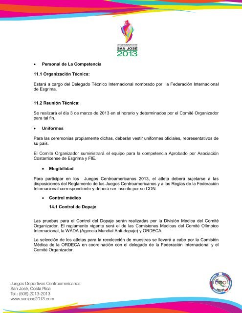 Esgrima - Comite Olimpico Guatemalteco