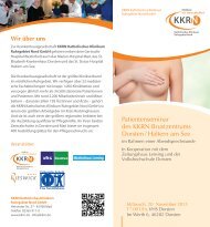 Patientenseminar des KKRN Brustzentrums Dorsten / Haltern am See