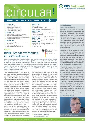 Newsletter Nr. 13, Juli 2011 PDF | (1,43 MB) - KKS-Netzwerk