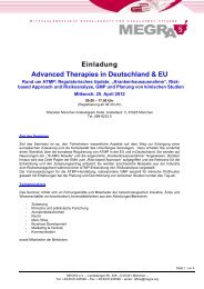 Einladung Advanced Therapies in Deutschland & EU - KKS-Netzwerk