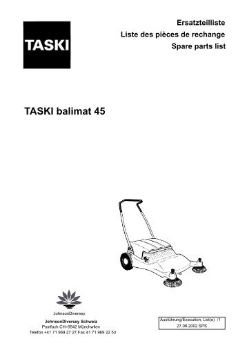 TASKI balimat 45 - System Hygiene