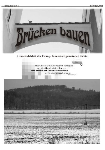 Brücken bauen Nr. 1 2008 - Evangelischer Kirchenkreisverband ...