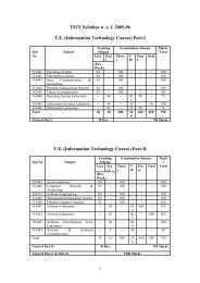 TEIT Syllabus wef 2005-06 TE - K. K. Wagh Education Society