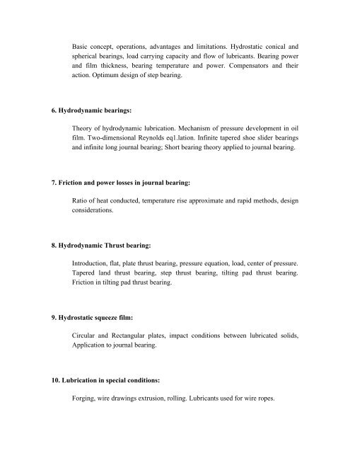 BE Mechanical 2003 Structure - K. K. Wagh Education Society