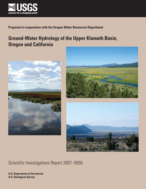 Ground-Water Hydrology of the Upper Klamath Basin, Oregon and ...