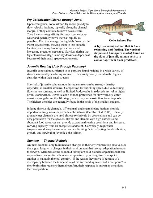 Our new Biological Assessment is out - Klamath Basin Crisis
