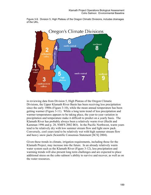 Our new Biological Assessment is out - Klamath Basin Crisis