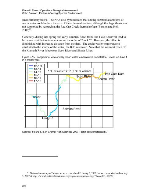 Our new Biological Assessment is out - Klamath Basin Crisis