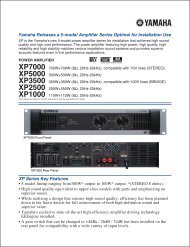 Yamaha Releases a 5-model Amplifier Series Optimal for ...