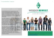 Fact Sheet mit Hintergrundinformationen zu WERDER ... - denkbar