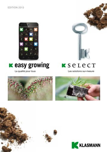 Brochure easy growing (français) - Klasmann Deilmann