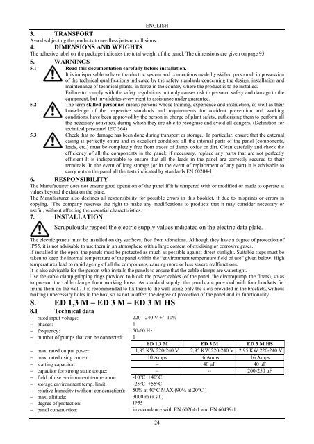 ED 3 M HS - DAB Pumps S.p.a.