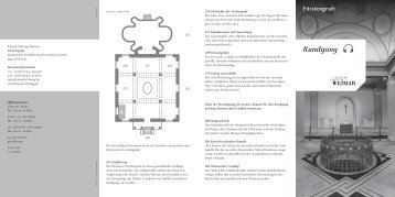 Rundgangplan zur FÃ¼rstengruft - Klassik Stiftung Weimar