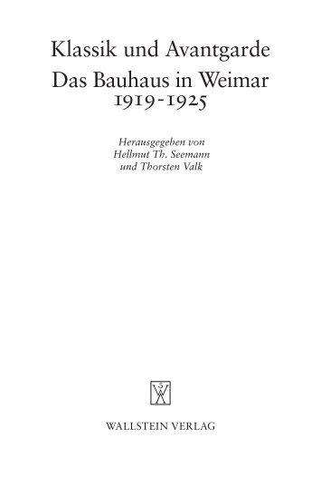 Die Kontroverse um die moderne Kunst in Weimar 1919. Der Beginn ...