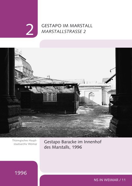 Tour Nationalsozialismus in Weimar - Klassik Stiftung Weimar
