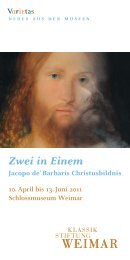 Flyer zur Ausstellung - Klassik Stiftung Weimar