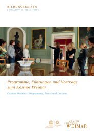 Programme, FÃ¼hrungen und VortrÃ¤ge zum Kosmos Weimar