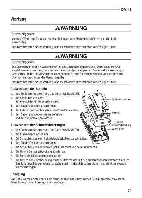 DM-45 Digital Multimeter MultÃ­metro digital MultimÃ¨tre numÃ©rique ...