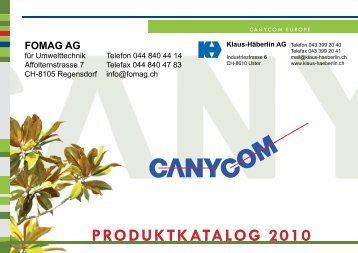 Canycom Katalog 2010 - Klaus-HÃ¤berlin AG