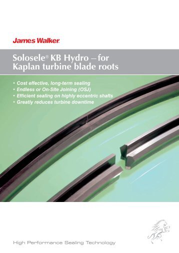 SoloseleÂ® KB Hydro __ for Kaplan turbine blade roots - James Walker