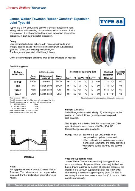 ComflexÂ® Rubber Expansion Joints Engineering Guide