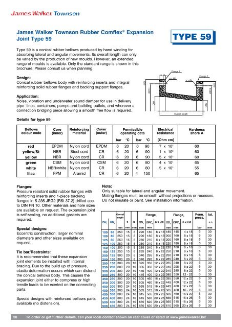 ComflexÂ® Rubber Expansion Joints Engineering Guide