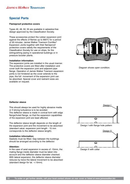 ComflexÂ® Rubber Expansion Joints Engineering Guide