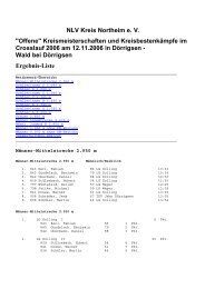 (NLV-Kreis Northeim) in DÃ¶rrigsen - ZurÃ¼ck zur Startseite